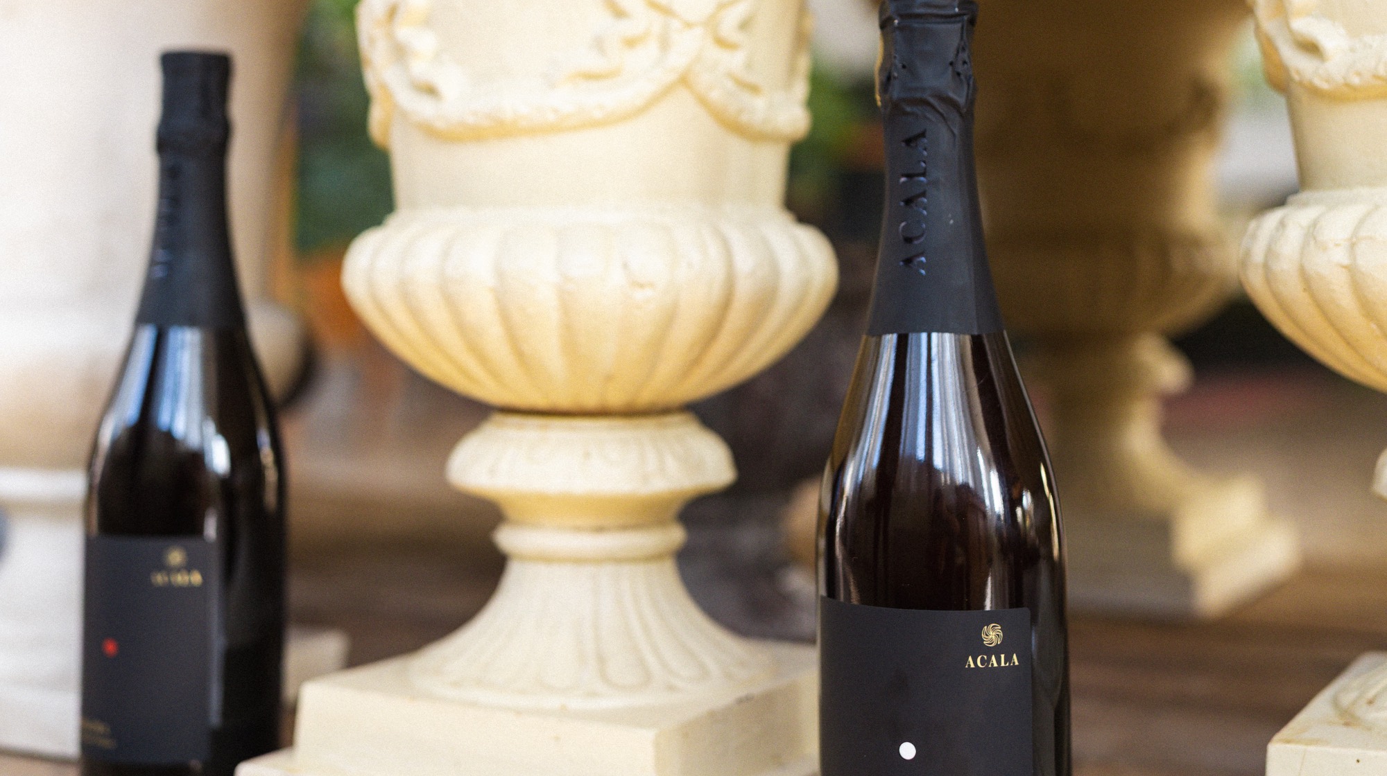 Bottiglie di sparkling tea Acala